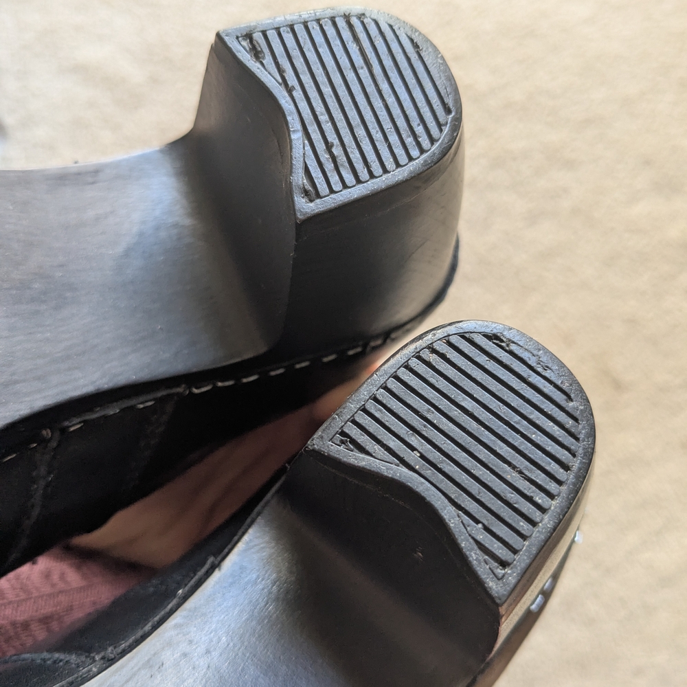 Dansko Black Leather Clogs - Picture 6 of 8